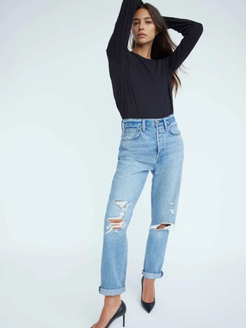 Denim Forum 90s boyfriend high rise loose jeans - Picture 5 of 6